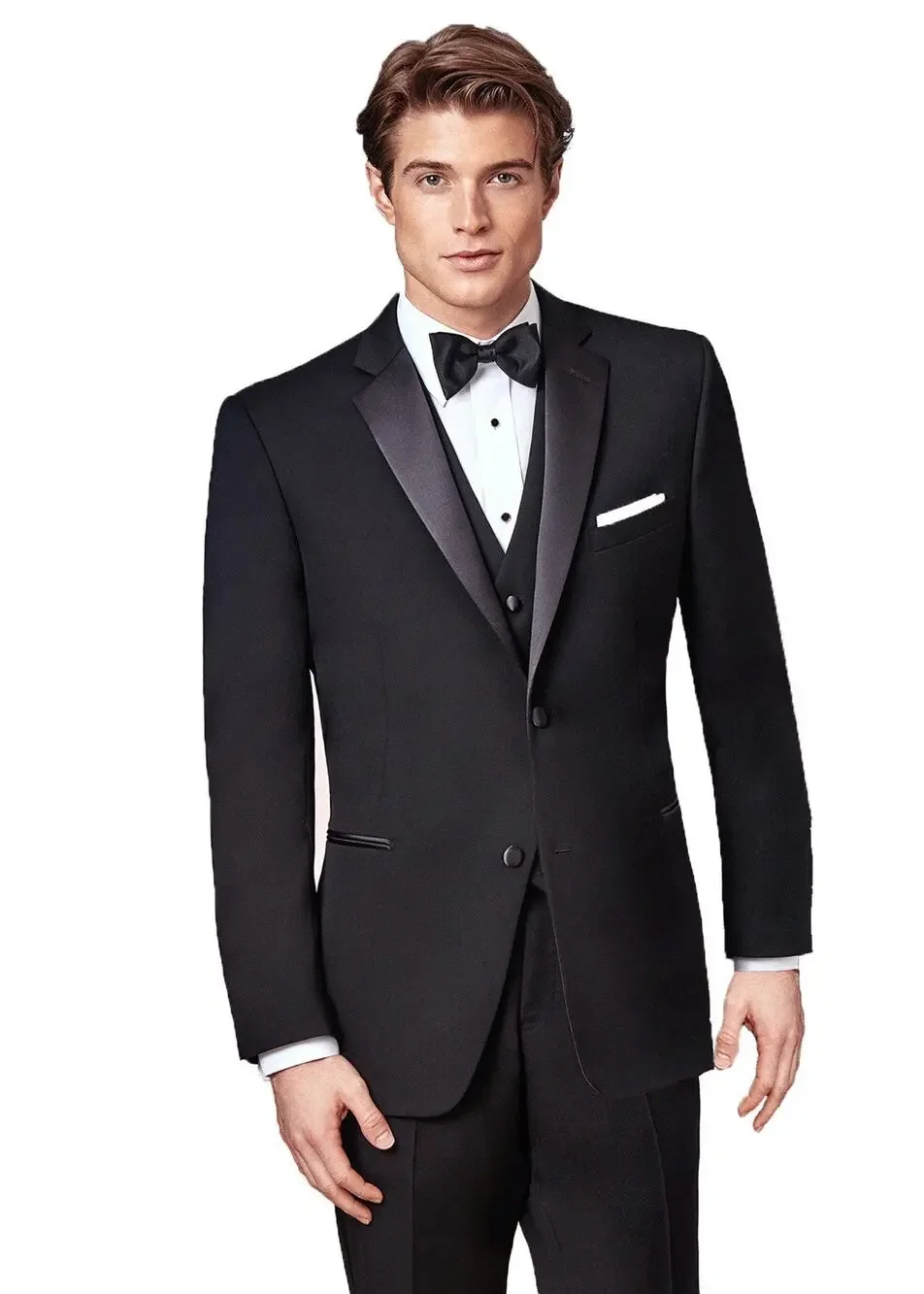 NWT Ike Behar ‘Parker’ Slim Fit Super 120’s Tuxedo Suit Size 44L *2026 Style*